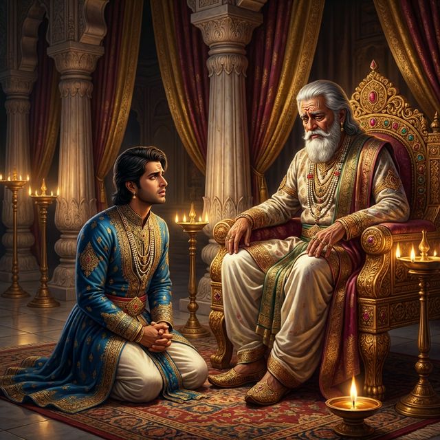 Bhishma on the Bed of Arrows