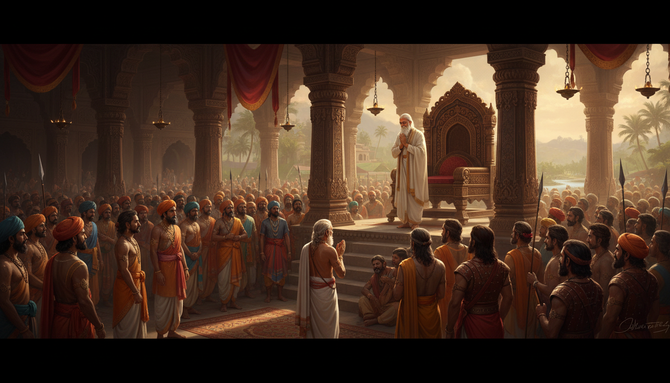 The King Asks Leave of His People
