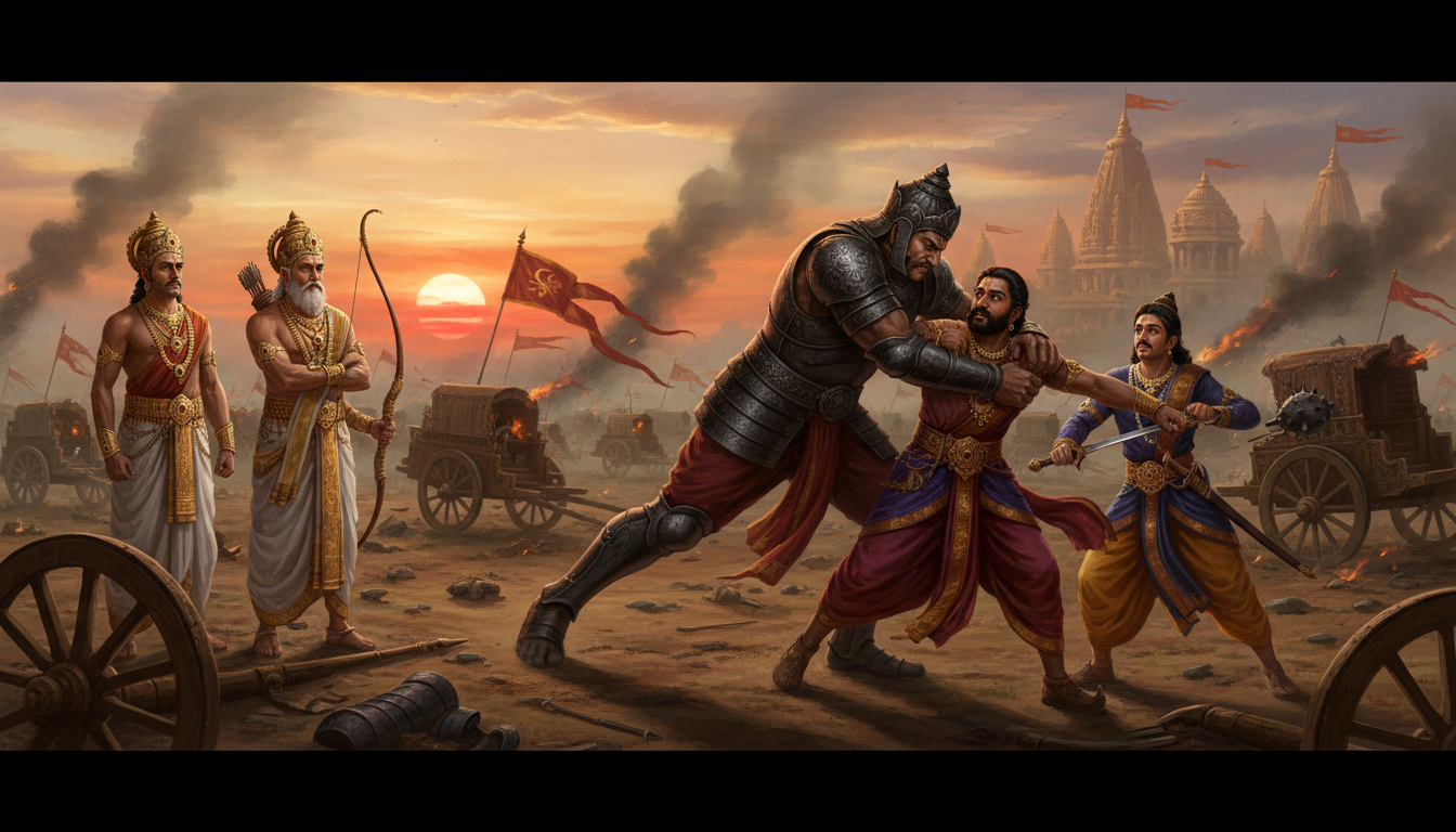 Held Back by Bhima's Arms