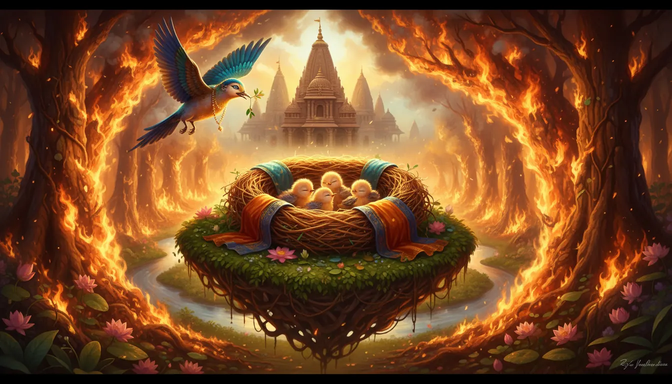 The Sage and the Birds in the Fire