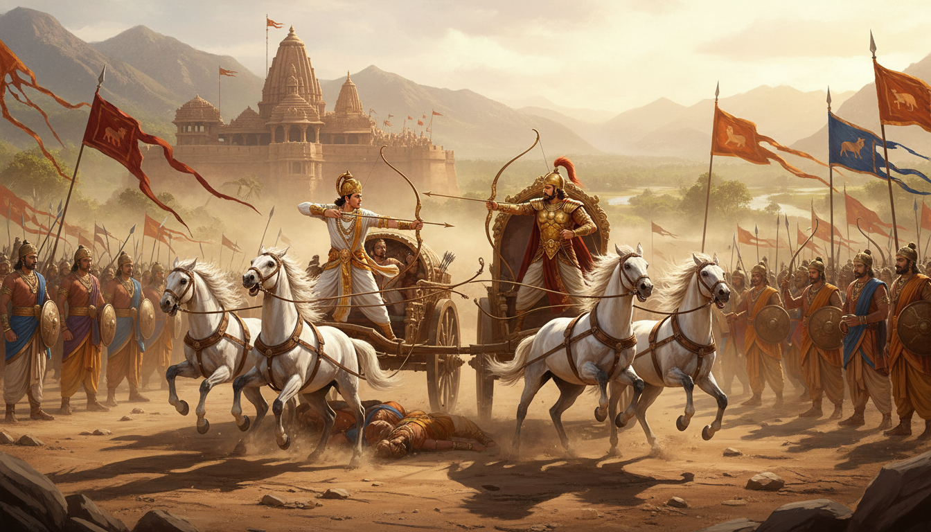 Arjuna Against the Preceptor's Son