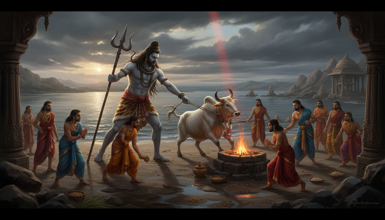 Rudra's Share and the Sinking Earth