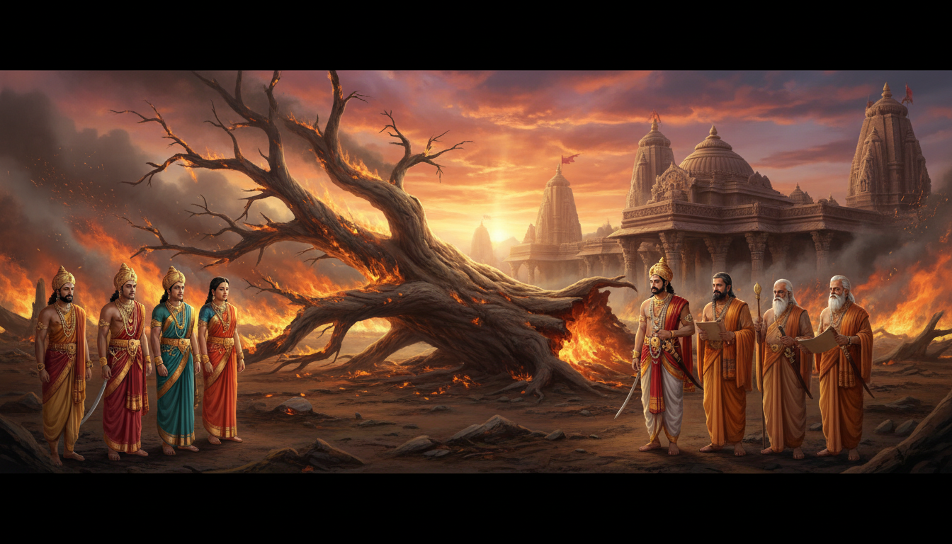 The Pyre and the Uprooted Tree